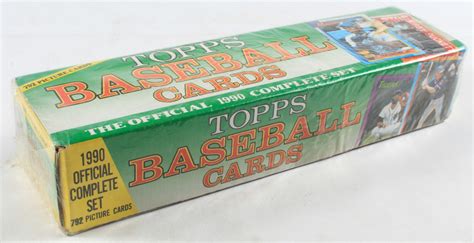 topps 1990 baseball complete set value|1990 topps baseball valuable cards.